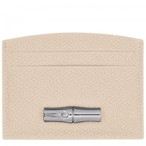 Paper Longchamp Le Roseau Card holder - Leather Women Cardholders & Coin purses | 623590WLV