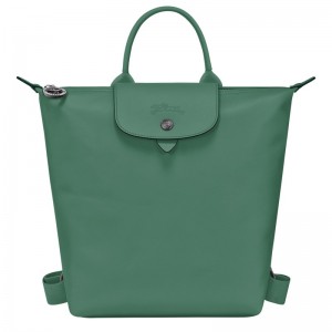 Sage Longchamp Le Pliage Xtra S - Leather Women Backpacks | 274506PCK