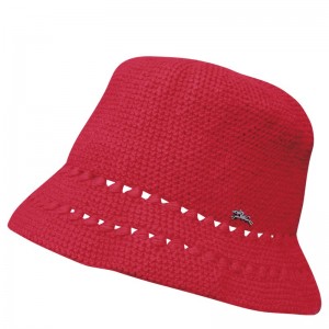 Strawberry Longchamp Crochet Women Caps & hats | 249875BMS