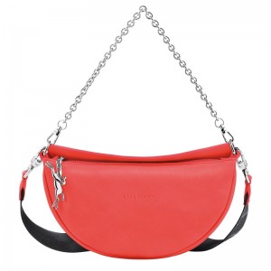 Strawberry Longchamp Smile S Crossbody - Leather Women Shoulder bags | 074359AKZ