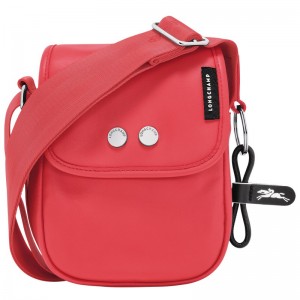 Strawberry Longchamp Très Paris XS Clutch - Leather Women Crossbody bags | 160578YUS