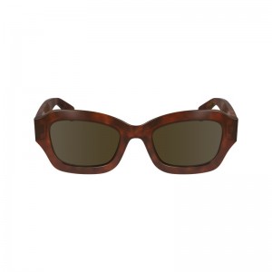 Textured Brown Longchamp OTHER Women Sunglasses | 324069XIV