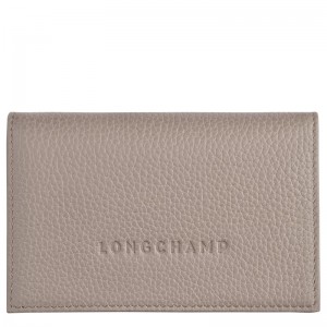 Turtledove Longchamp Le Foulonné Card holder - Leather Men Cardholders & Coin purses | 135409XVO