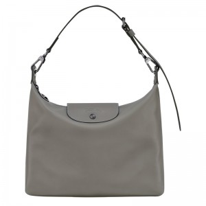 Turtledove Longchamp Le Pliage Xtra M Hobo - Leather Women Shoulder bags | 045391COL