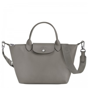 Turtledove Longchamp Le Pliage Xtra S - Leather Women Handbags | 125968TSG