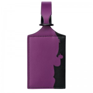 Violet Longchamp LGP Travel Luggage tag - Leather Women Travel accessories | 483796MKN