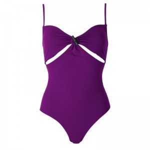 Violet Longchamp Swimsuit - Jersey Women Summerwear | 398416LRT