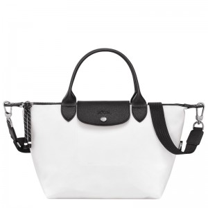 White Longchamp Le Pliage Energy S - Recycled canvas Women Handbags | 243985EPZ