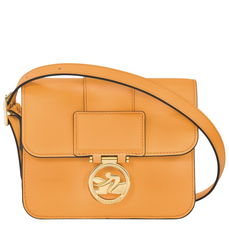 Apricot Longchamp Box-Trot S Crossbody bag - Leather Women Crossbody bags | 158627LSY