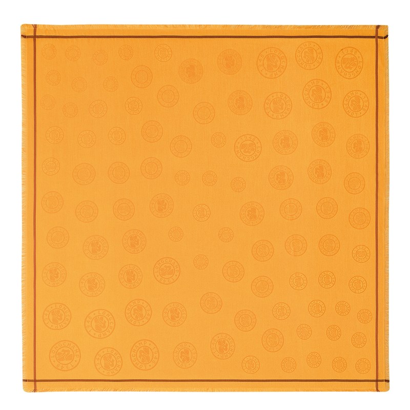 Apricot Longchamp La Médaille Shawl - OTHER Women Stoles | 943861OUE