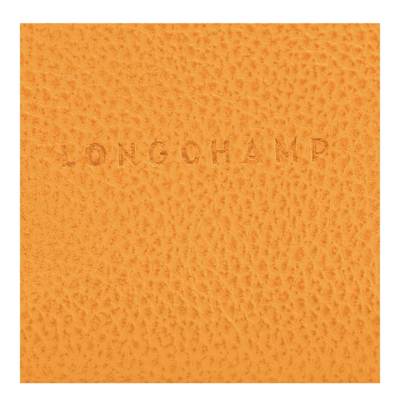 Apricot Longchamp Le Foulonné Coin purse - Leather Women Cardholders & Coin purses | 746953UNT