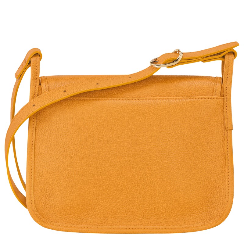 Apricot Longchamp Le Foulonné M Crossbody bag - Leather Women Crossbody bags | 082139XKV