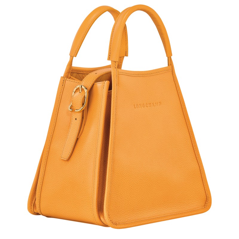 Apricot Longchamp Le Foulonné S - Leather Women Handbags | 468721ONG