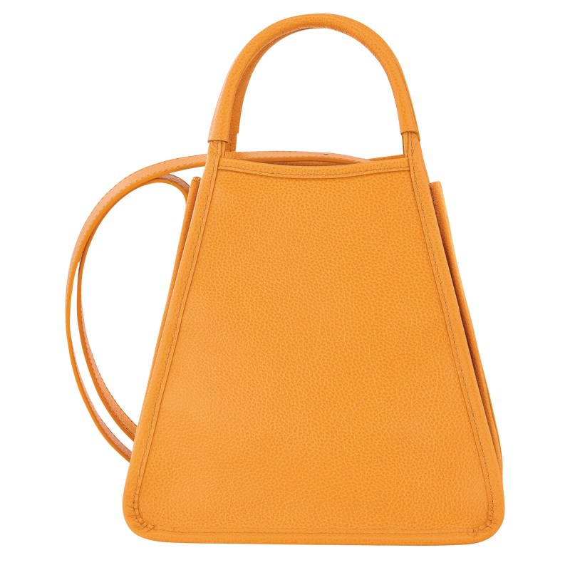 Apricot Longchamp Le Foulonné S - Leather Women Handbags | 468721ONG