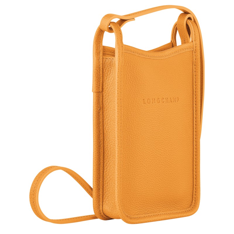 Apricot Longchamp Le Foulonné - Leather Men Phone cases | 524810DJI