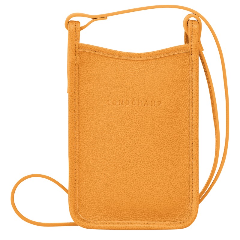 Apricot Longchamp Le Foulonné - Leather Men Phone cases | 524810DJI