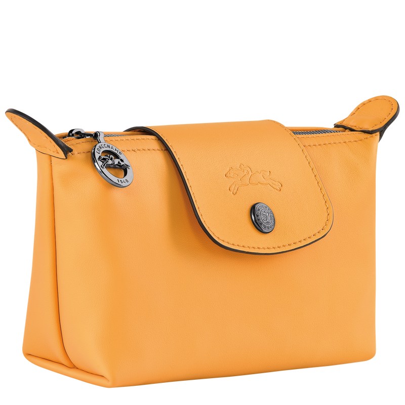 Apricot Longchamp Le Pliage Xtra Pouch - Leather Women Pouches & Cases | 635847BGC