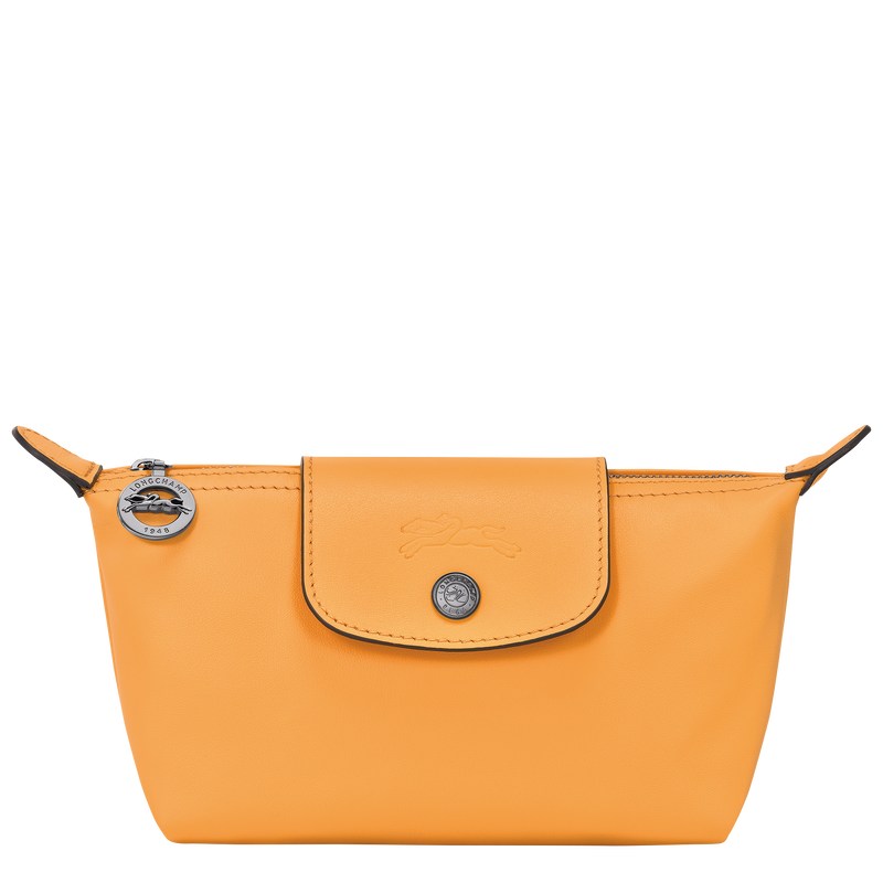 Apricot Longchamp Le Pliage Xtra Pouch - Leather Women Pouches & Cases | 635847BGC