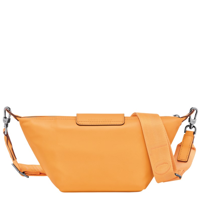 Apricot Longchamp Le Pliage Xtra XS Crossbody bag - Leather Men Crossbody bags | 041768IZK