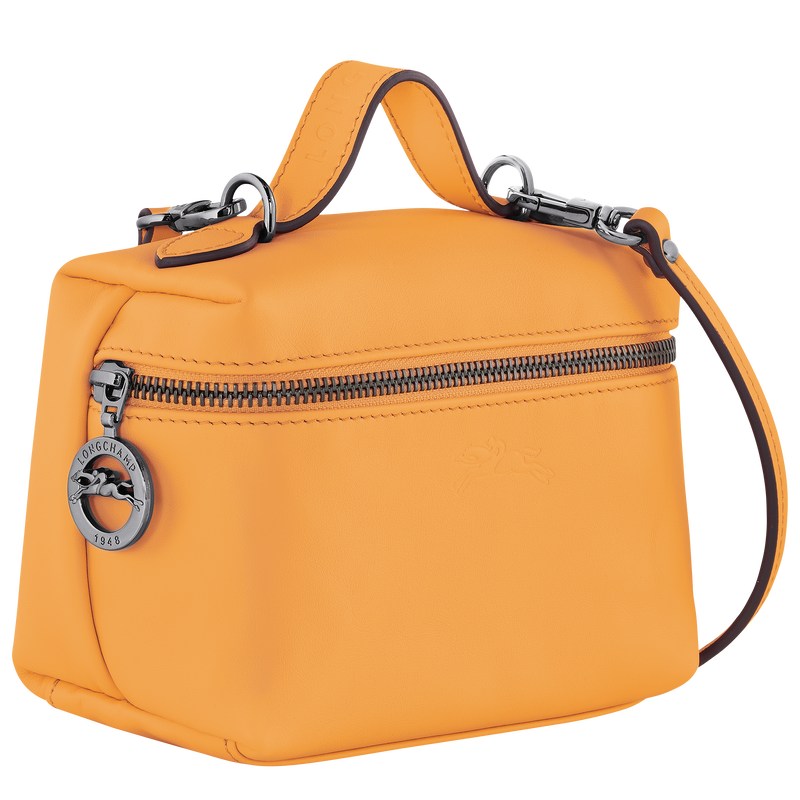 Apricot Longchamp Le Pliage Xtra XS Vanity - Leather Women Crossbody bags | 649278NEF