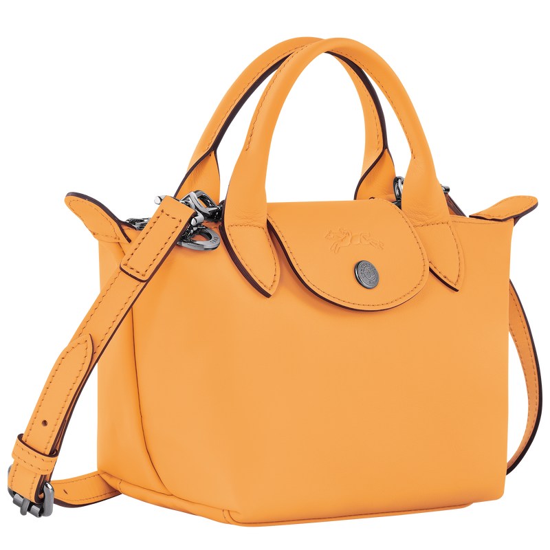 Apricot Longchamp Le Pliage Xtra XS - Leather Women Handbags | 146973UTN