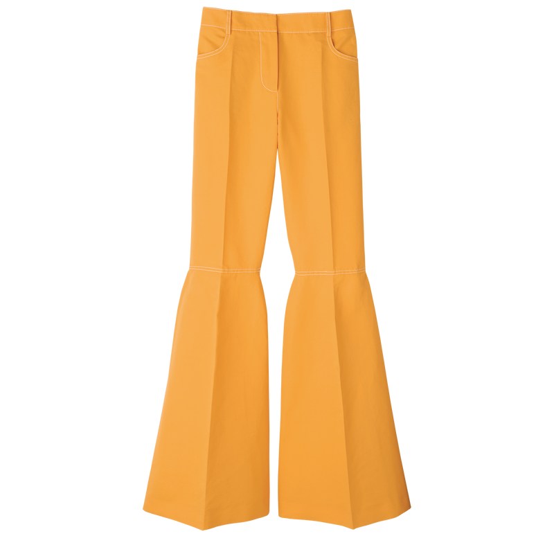 Apricot Longchamp Trousers - Gabardine Women Trousers & shorts | 301485NPM