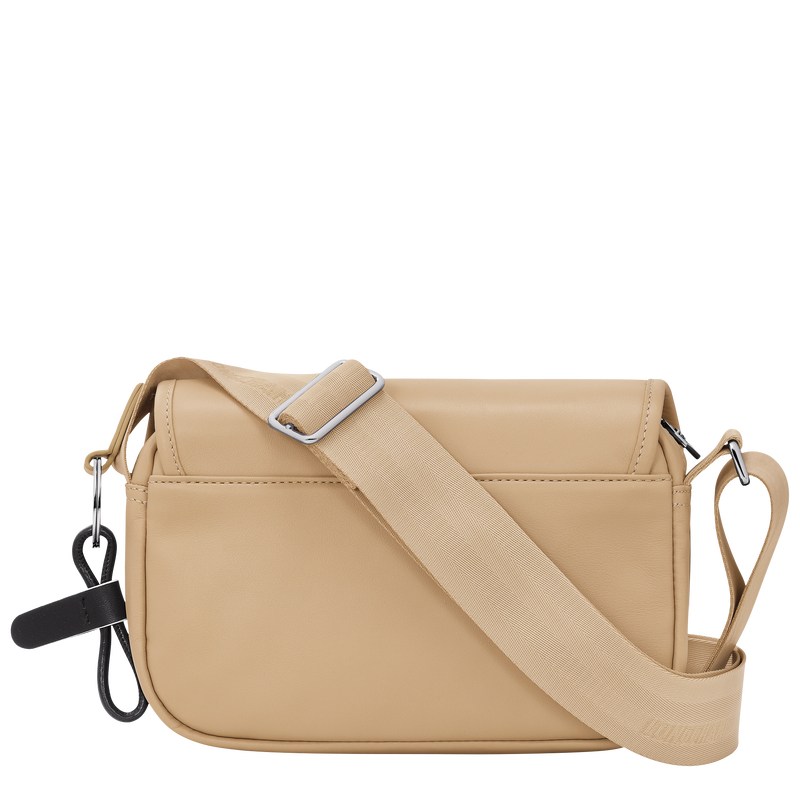 Beige Longchamp Très Paris S Crossbody bag - Leather Women Crossbody bags | 130456ZEJ