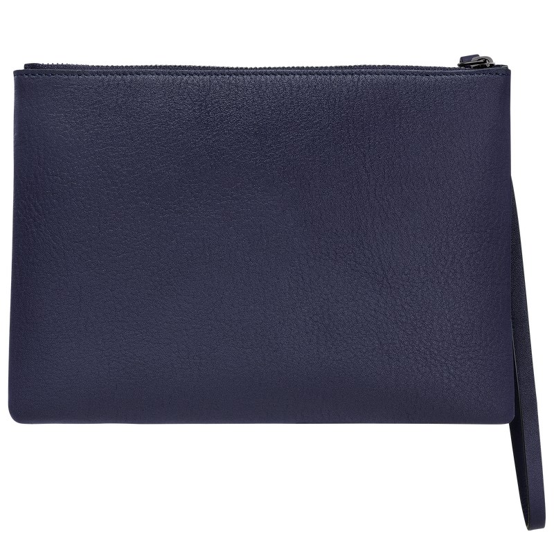 Bilberry Longchamp 3D Pouch - Leather Women Pouches & Cases | 968402ELN