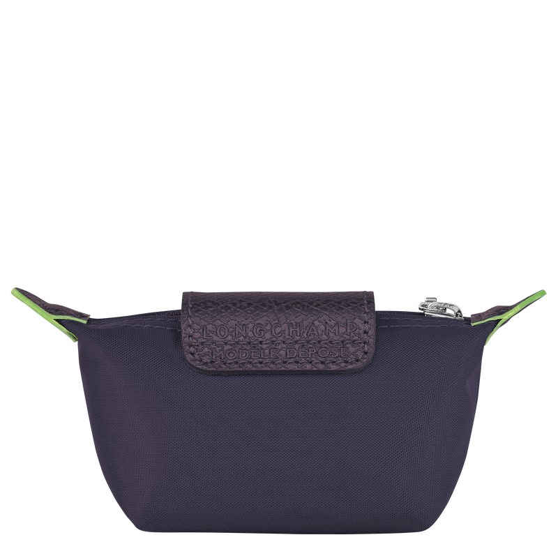 Bilberry Longchamp Le Pliage Green Coin purse - Recycled canvas Women Cardholders & Coin purses | 856417XNB