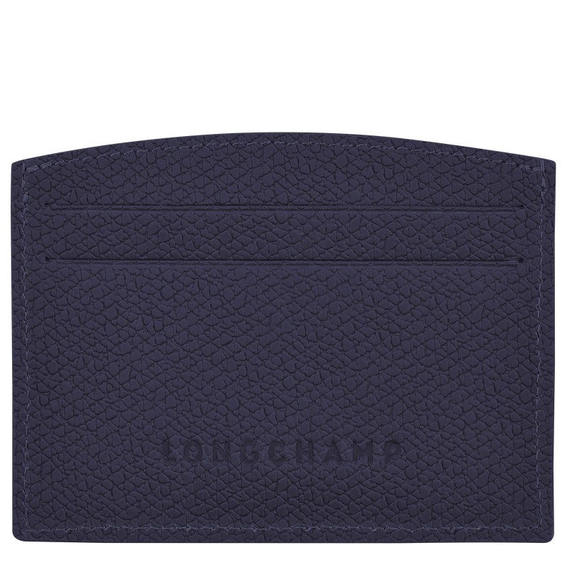 Bilberry Longchamp Le Roseau Card holder - Leather Women Cardholders & Coin purses | 326091TWD