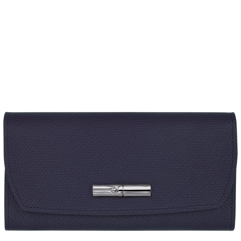 Bilberry Longchamp Le Roseau Continental - Leather Women Wallets | 734059RIM