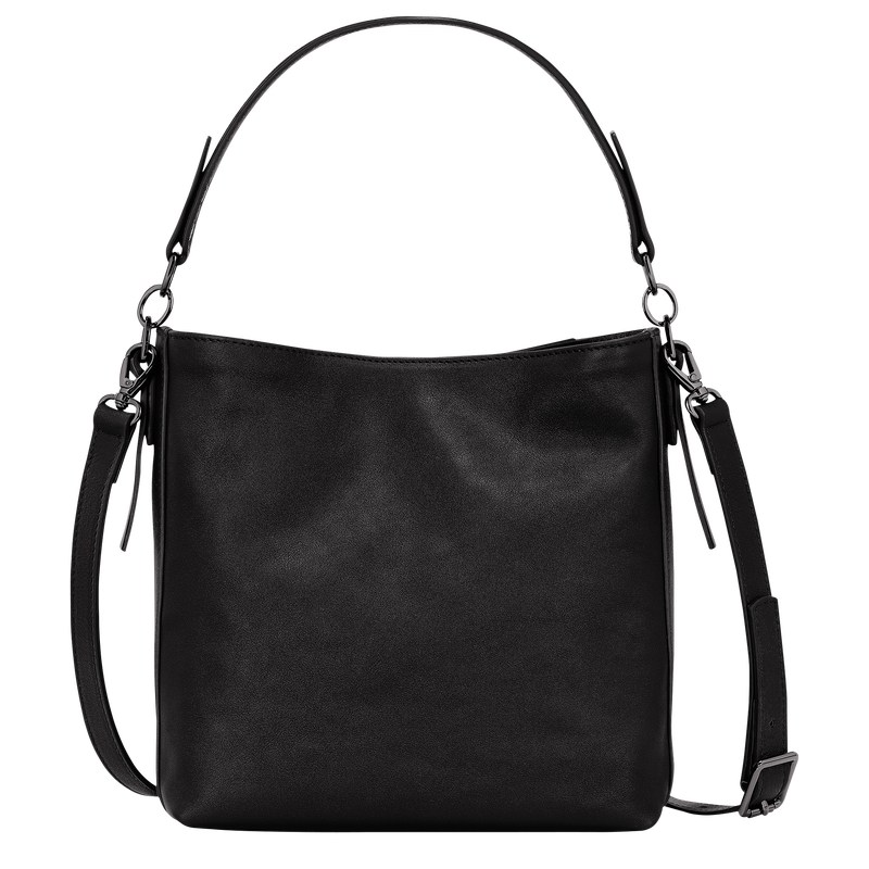 Black Longchamp 3D S Crossbody bag - Leather Women Crossbody bags | 406798OHS