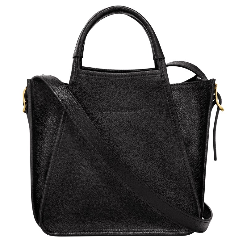 Black Longchamp Le Foulonné S - Leather Women Handbags | 869243HND