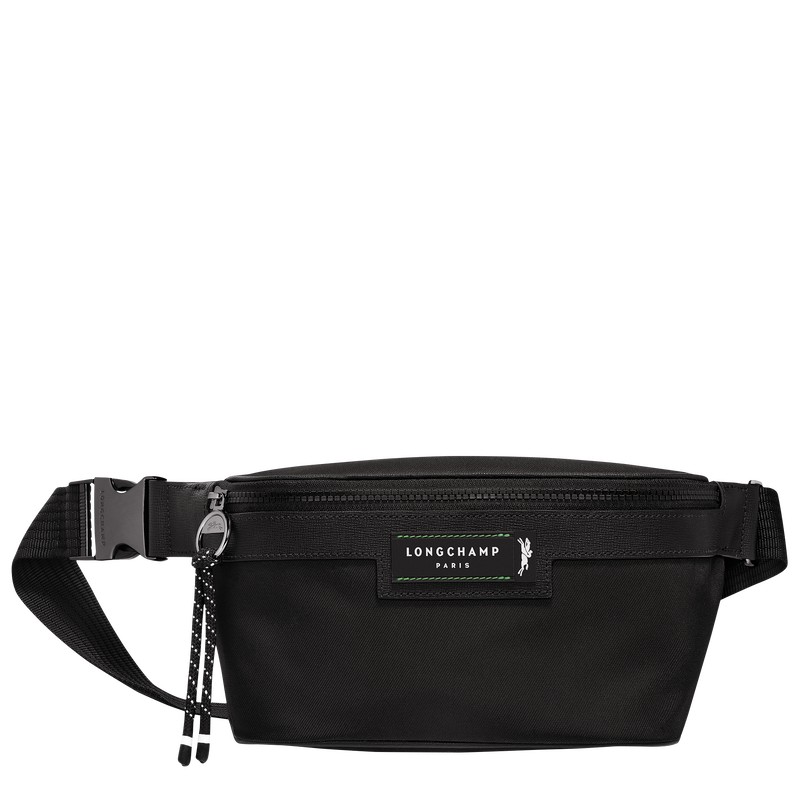 Black Longchamp Le Pliage Energy M - Recycled canvas Men Belt bags | 789306JBT