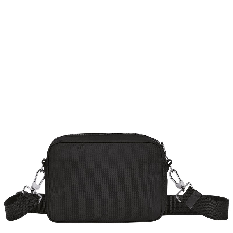 Black Longchamp Le Pliage Energy S Camera bag - Recycled canvas Men Crossbody bags | 386712ZYN