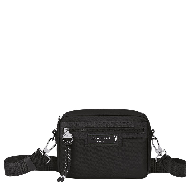 Black Longchamp Le Pliage Energy S Camera bag - Recycled canvas Men Crossbody bags | 386712ZYN