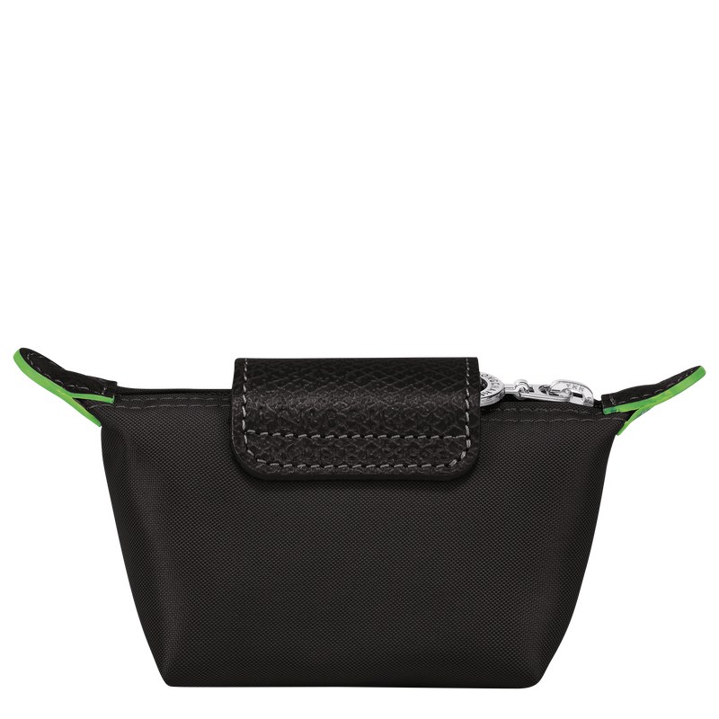 Black Longchamp Le Pliage Green Coin purse - Recycled canvas Women Cardholders & Coin purses | 964270KIL