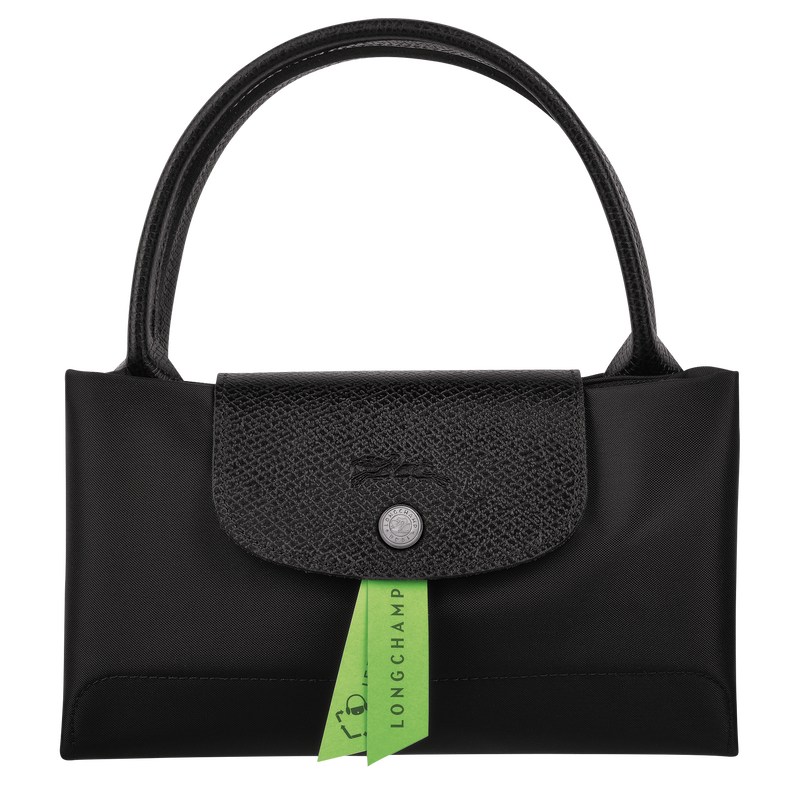 Black Longchamp Le Pliage Green M - Recycled canvas Women Handbags | 825394NVO