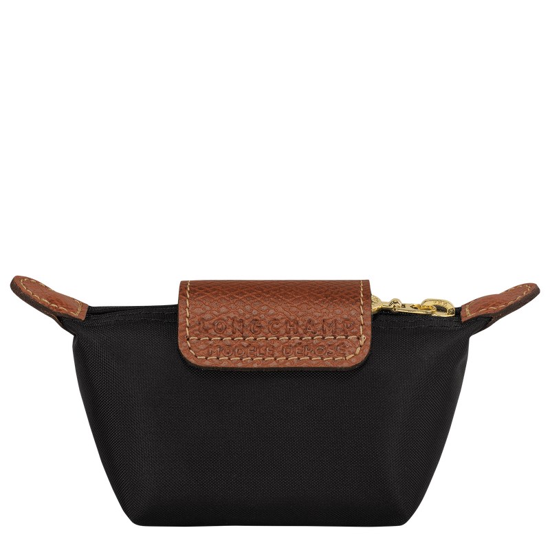 Black Longchamp Le Pliage Original Coin purse - Recycled canvas Women Cardholders & Coin purses | 850346MBE