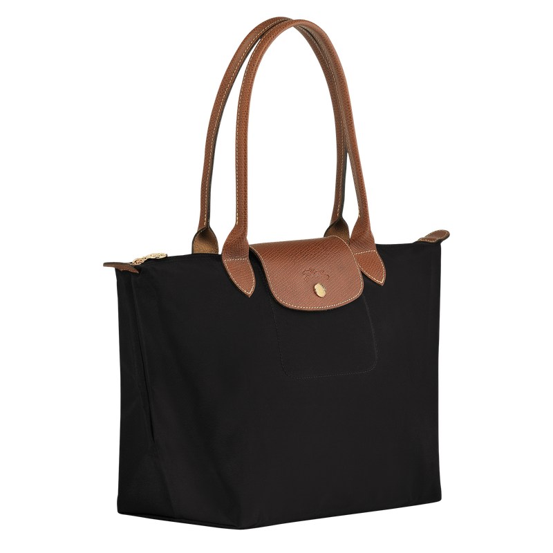 Black Longchamp Le Pliage Original M - Recycled canvas Women Shoulder bags | 012384QHY