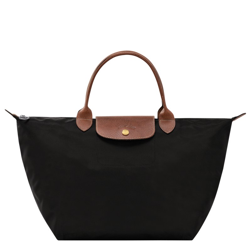 Black Longchamp Le Pliage Original M - Recycled canvas Women Handbags | 924810YWP