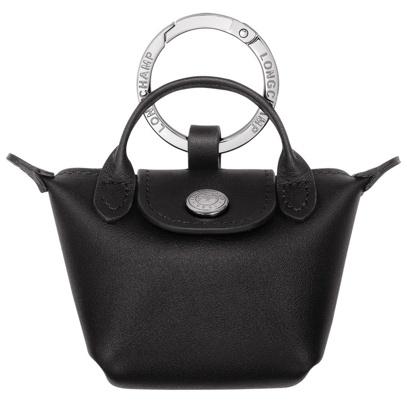 Black Longchamp Le Pliage Xtra Airpods case - Leather Women Key rings | 932186VZK