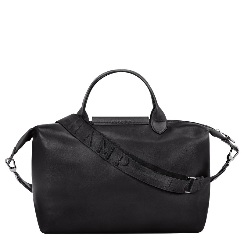 Black Longchamp Le Pliage Xtra L - Leather Women Handbags | 871504PZJ