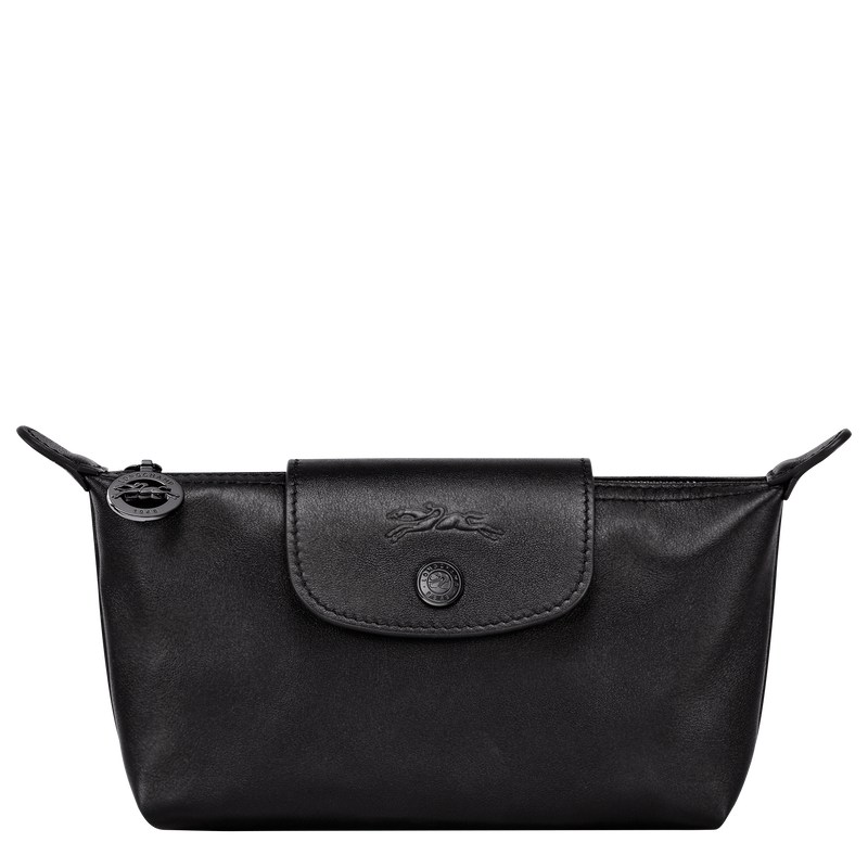 Black Longchamp Le Pliage Xtra Pouch - Leather Women Pouches & Cases | 470938BFW