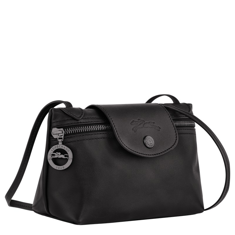 Black Longchamp Le Pliage Xtra XS Crossbody bag - Leather Women Crossbody bags | 623051HSQ