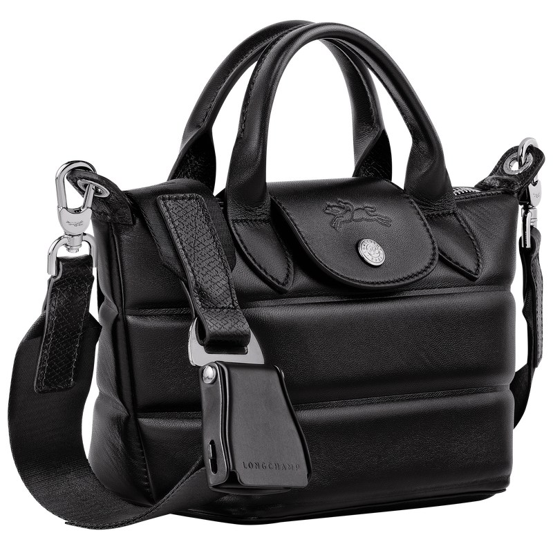 Black Longchamp Le Pliage Xtra XS - Leather Women Handbags | 205368JEP