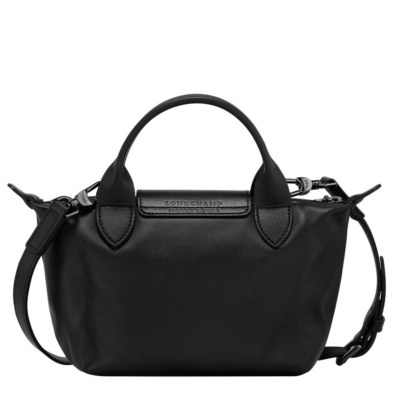 Black Longchamp Le Pliage Xtra XS - Leather Women Handbags | 582730TBW