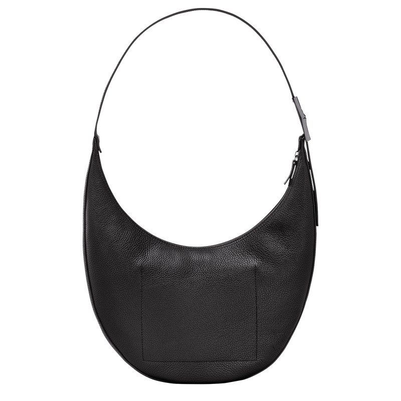 Black Longchamp Le Roseau Essential L Crossbody bag - Leather Women Crossbody bags | 651984XIQ