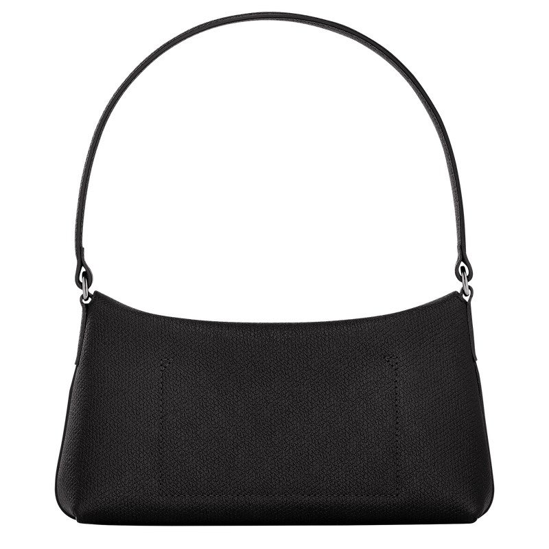 Black Longchamp Le Roseau S Hobo - Leather Women Shoulder bags | 863421UDE