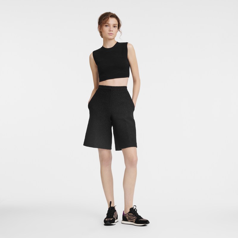 Black Longchamp Sleeveless top - Knit Women Tops & Blouses | 457163AGV